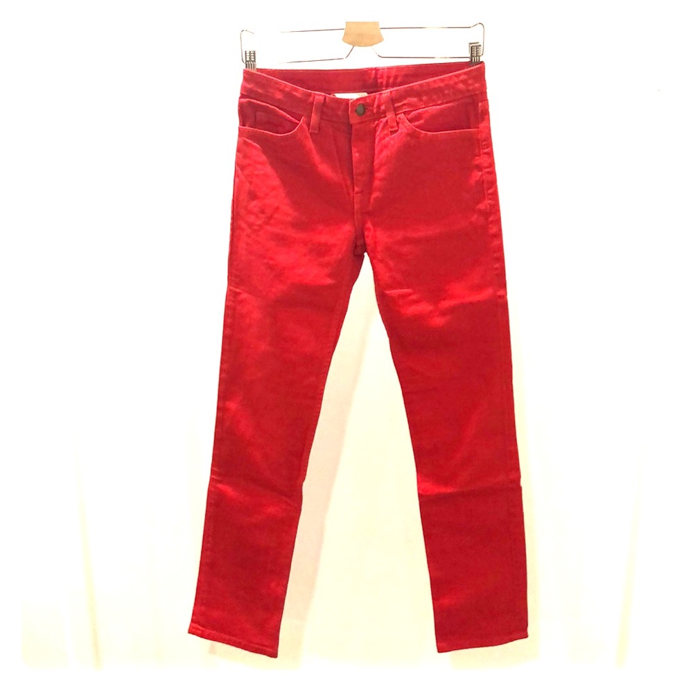 American Apparel Red Slim Slack